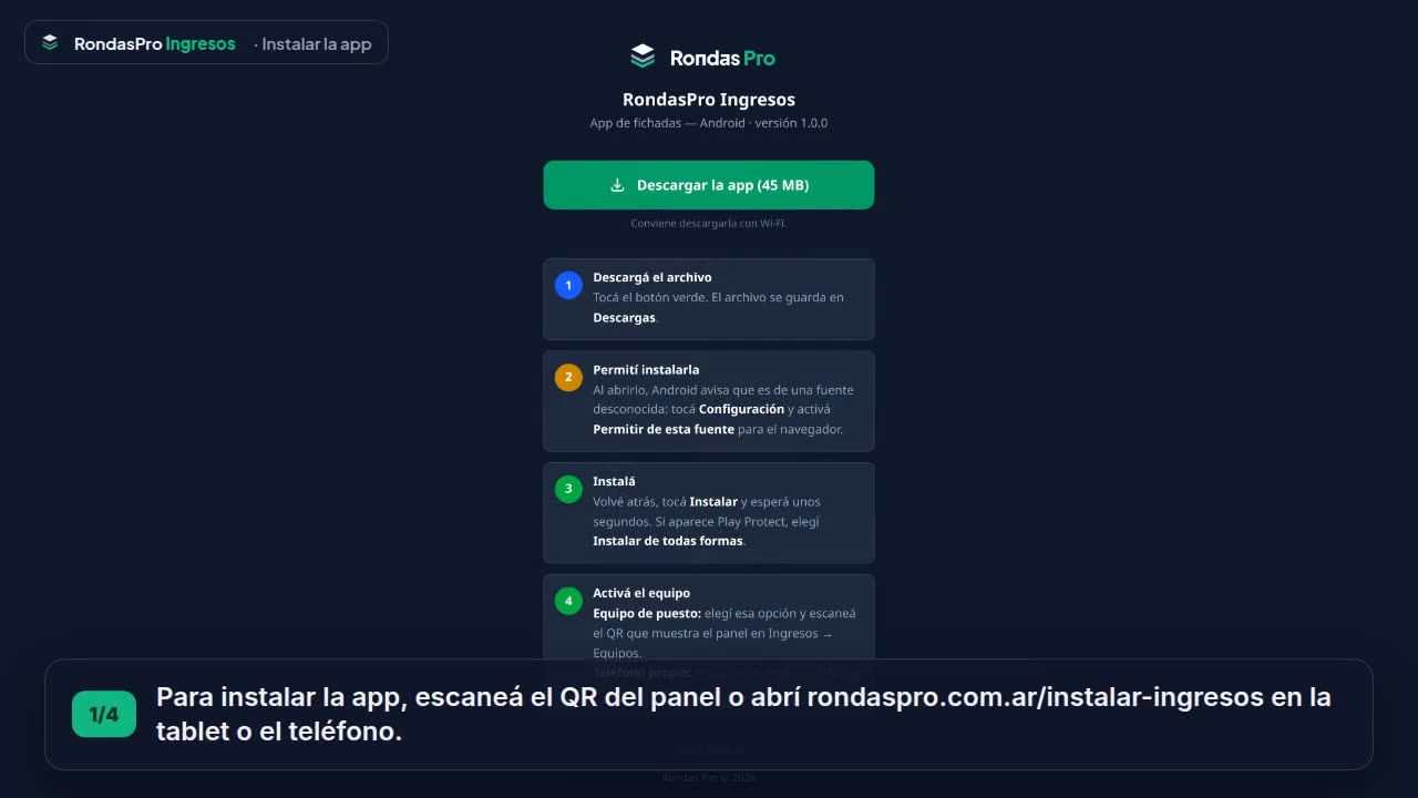Instalar la app