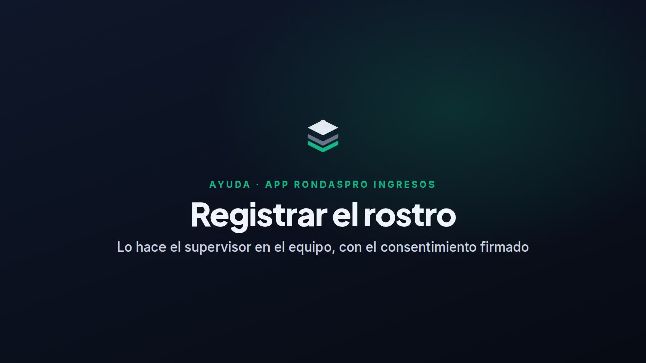Registrar el rostro
